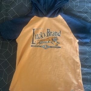 Lucky brand boys hooded t shirt